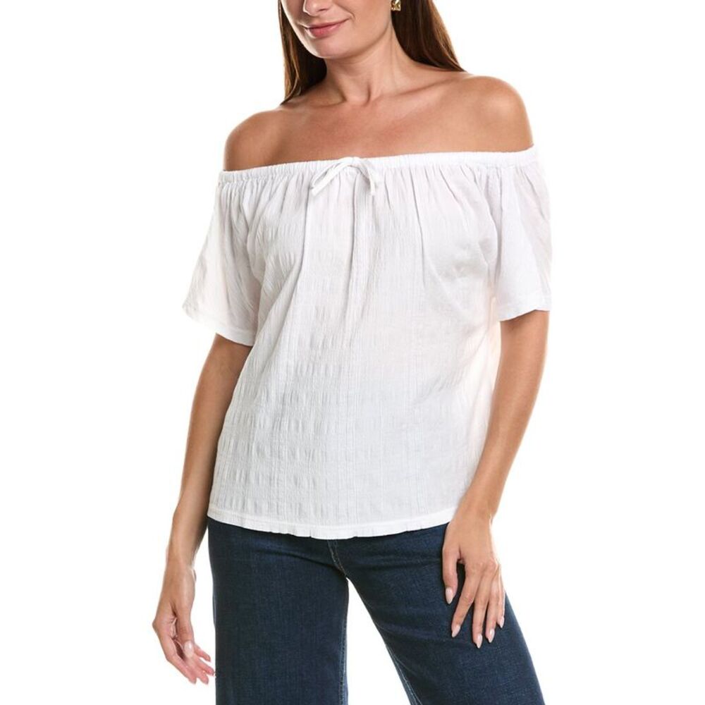 Xcvi Womens  Selda Top, White